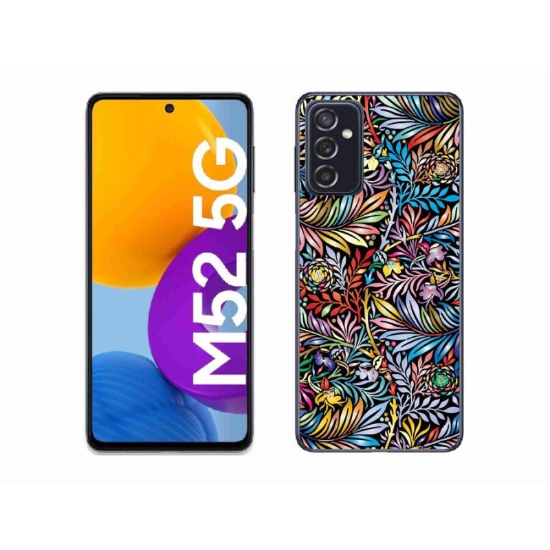 Gélový kryt mmCase na mobil Samsung Galaxy M52 5G - kvety 5