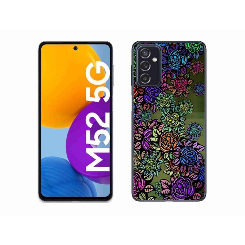 Gélový kryt mmCase na mobil Samsung Galaxy M52 5G - kvety 6