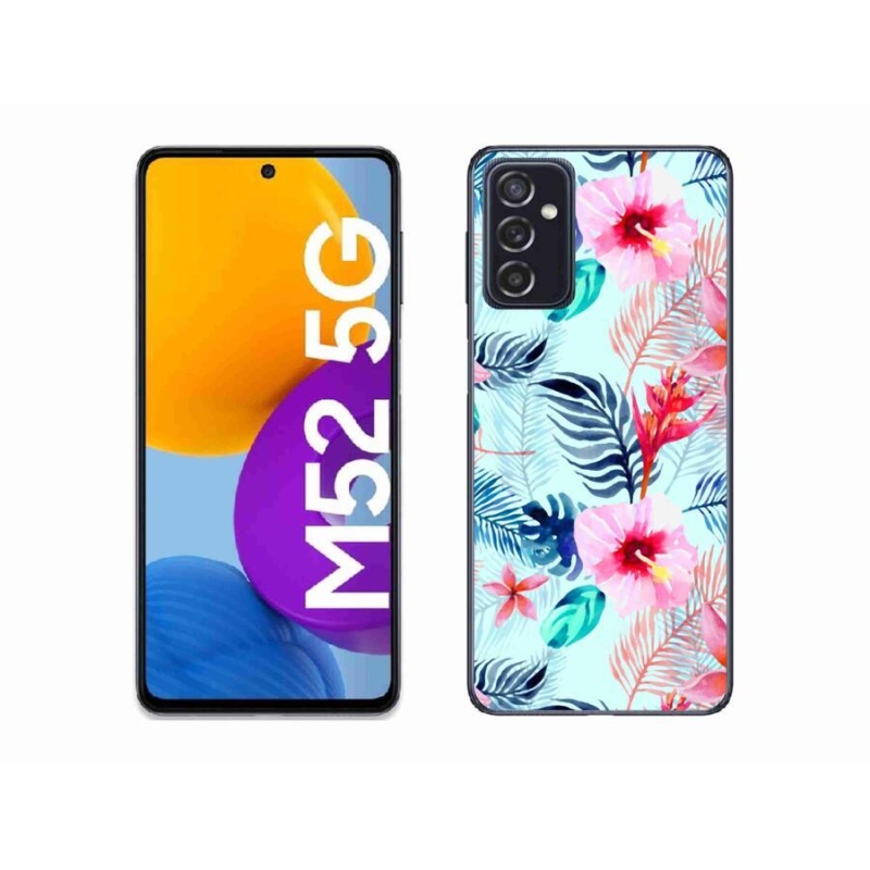 Gélový kryt mmCase na mobil Samsung Galaxy M52 5G - kvety