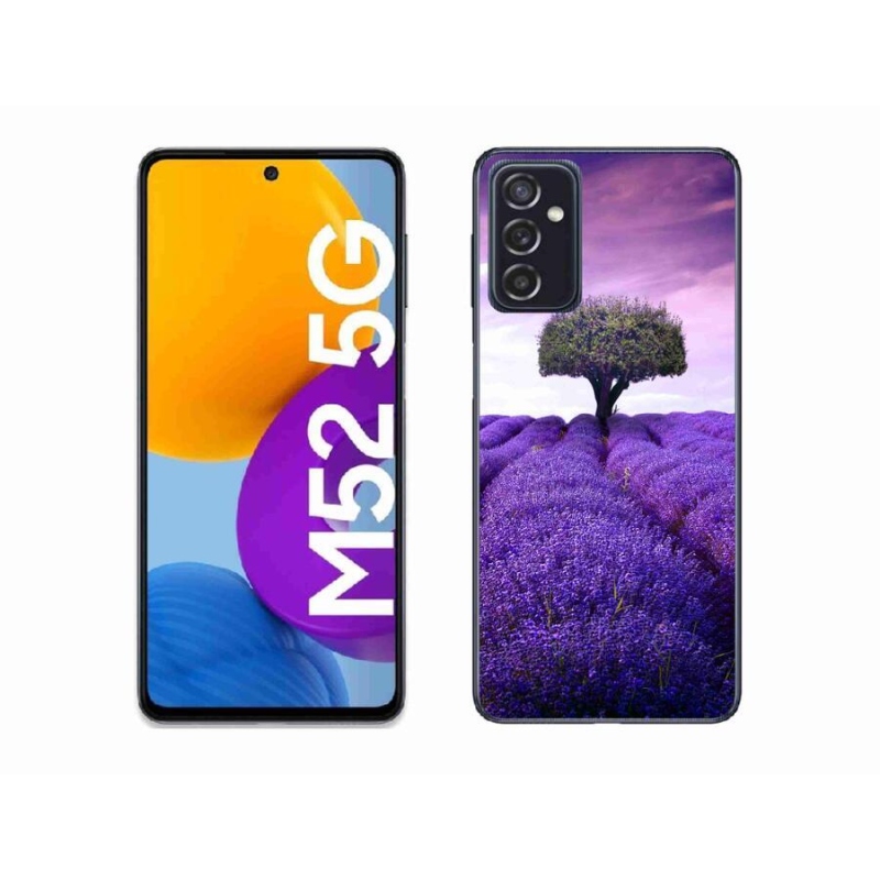 Gélový kryt mmCase na mobil Samsung Galaxy M52 5G - levanduľová lúka