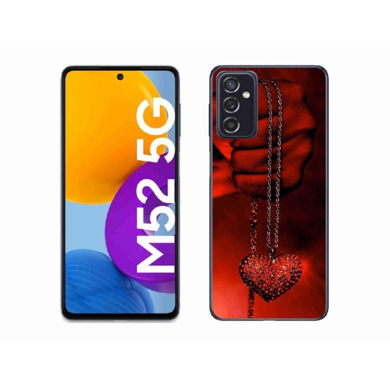 Gélový kryt mmCase na mobil Samsung Galaxy M52 5G - náhrdelník