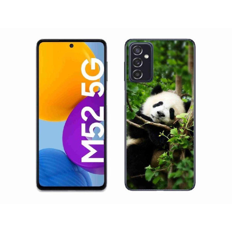 Gélový kryt mmCase na mobil Samsung Galaxy M52 5G - panda