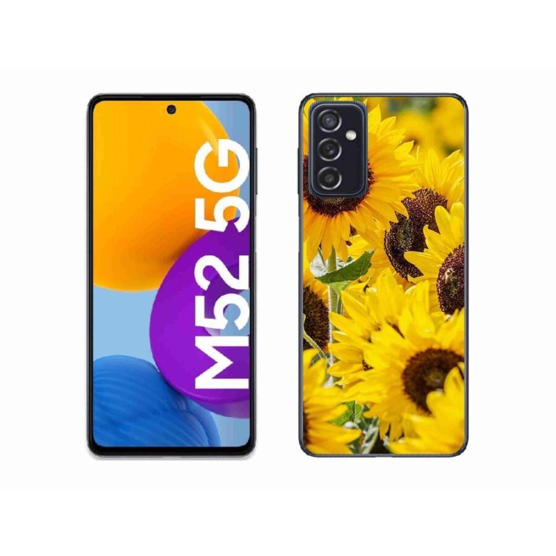 Gélový kryt mmCase na mobil Samsung Galaxy M52 5G - slnečnica