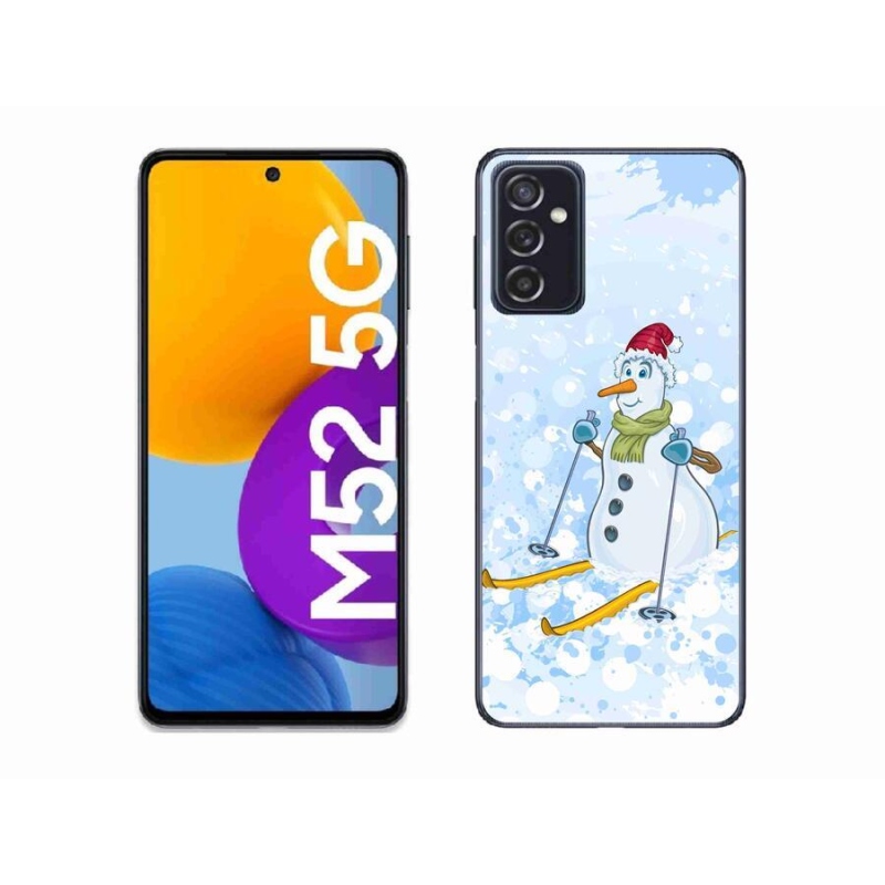 Gélový kryt mmCase na mobil Samsung Galaxy M52 5G - snehuliak