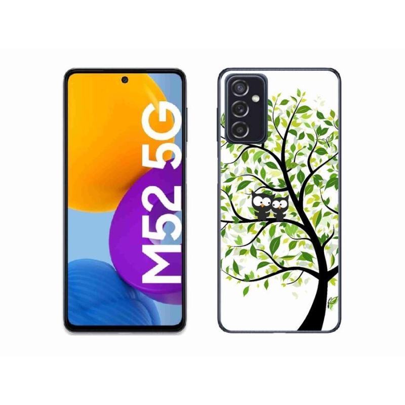 Gélový kryt mmCase na mobil Samsung Galaxy M52 5G - malej sovy