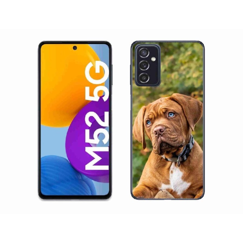 Gélový kryt mmCase na mobil Samsung Galaxy M52 5G - šteniatko