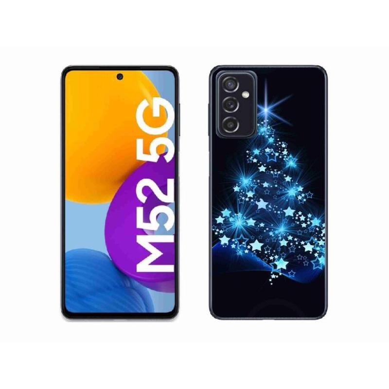 Gélový kryt mmCase na mobil Samsung Galaxy M52 5G - vianočný stromček