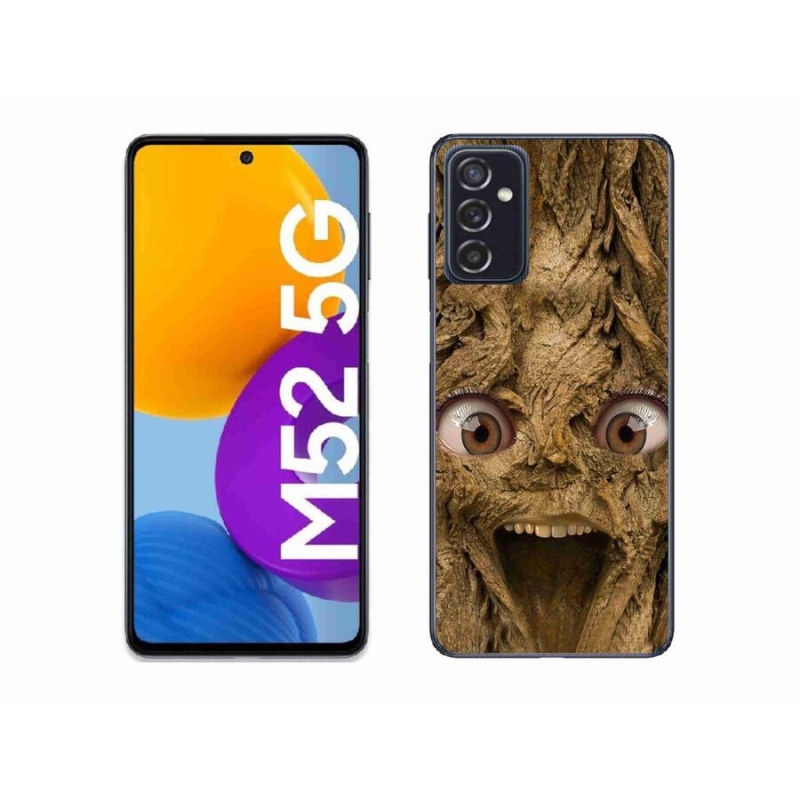 Gélový kryt mmCase na mobil Samsung Galaxy M52 5G - veselý strom s očami