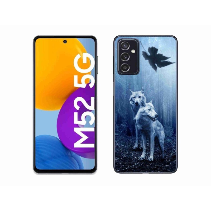 Gélový kryt mmCase na mobil Samsung Galaxy M52 5G - vlci v lese