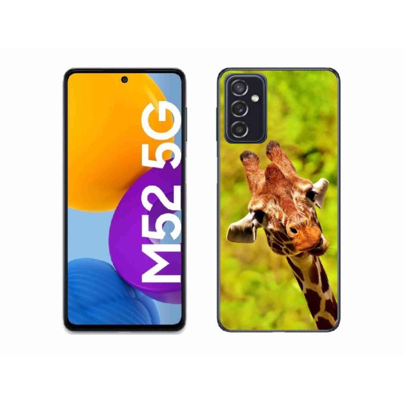 Gélový kryt mmCase na mobil Samsung Galaxy M52 5G - žirafa