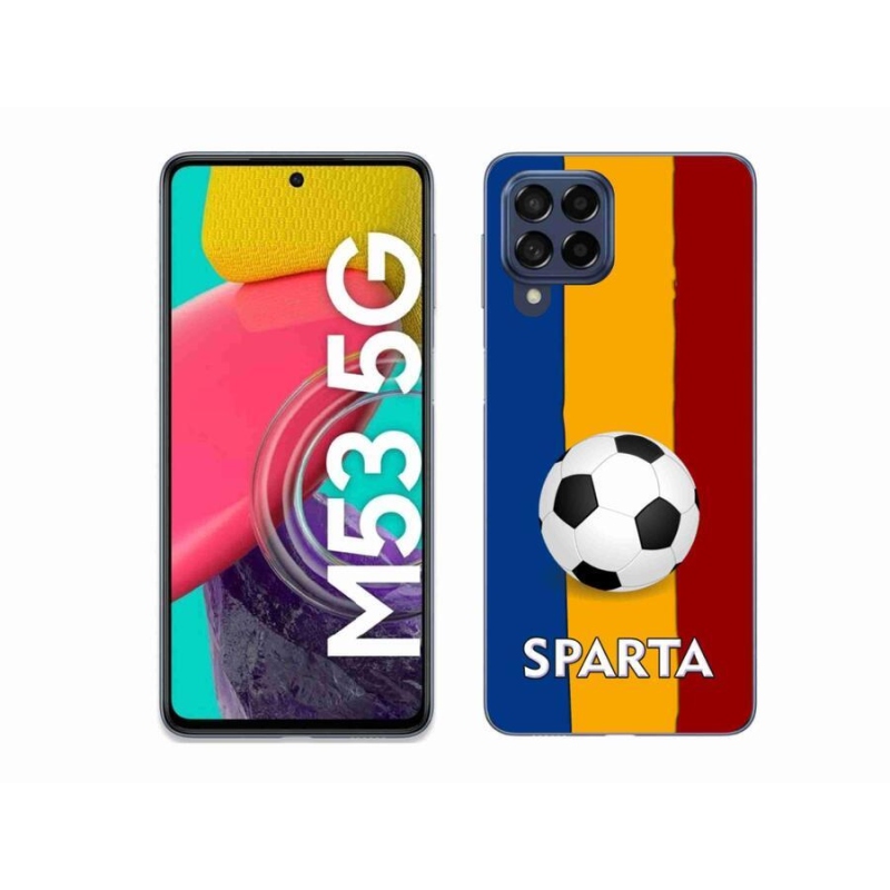 Gélový kryt mmCase na mobil Samsung Galaxy M53 5G - futbal 1