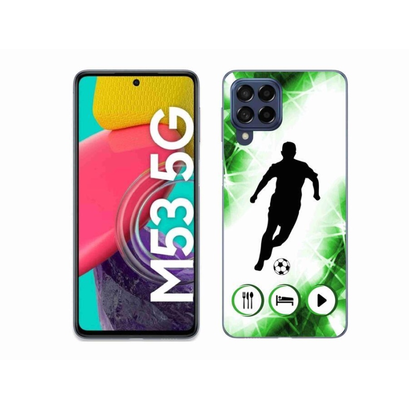 Gélový kryt mmCase na mobil Samsung Galaxy M53 5G - futbalista