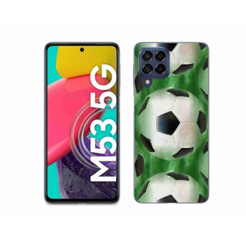 Gélový kryt mmCase na mobil Samsung Galaxy M53 5G - futbalová lopta