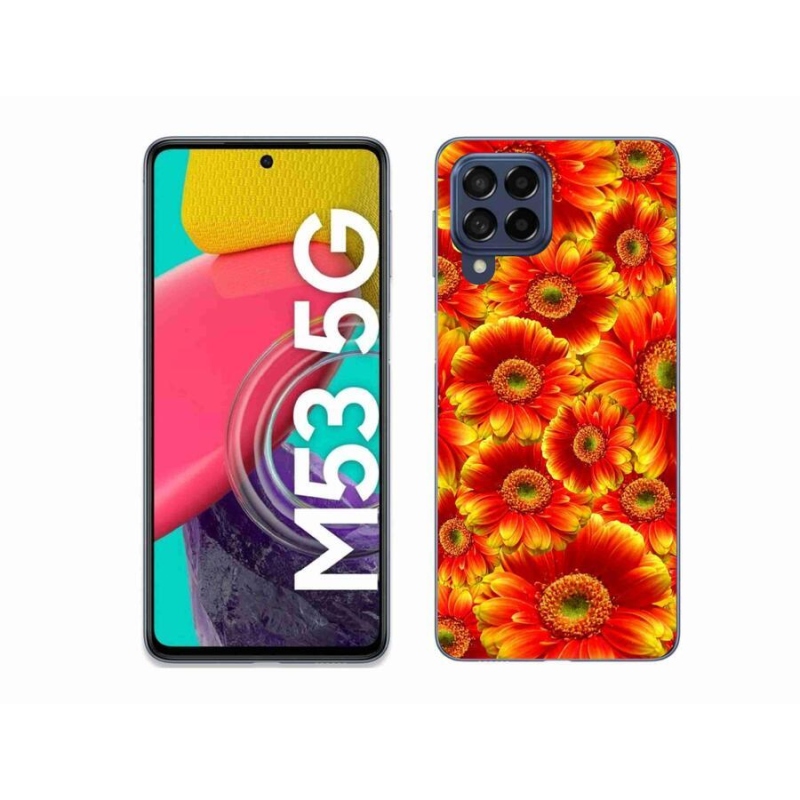 Gélový kryt mmCase na mobil Samsung Galaxy M53 5G - gerbera 1