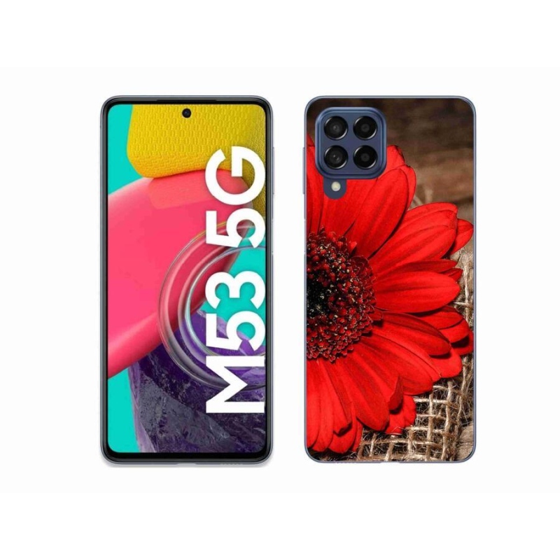 Gélový kryt mmCase na mobil Samsung Galaxy M53 5G - gerbera