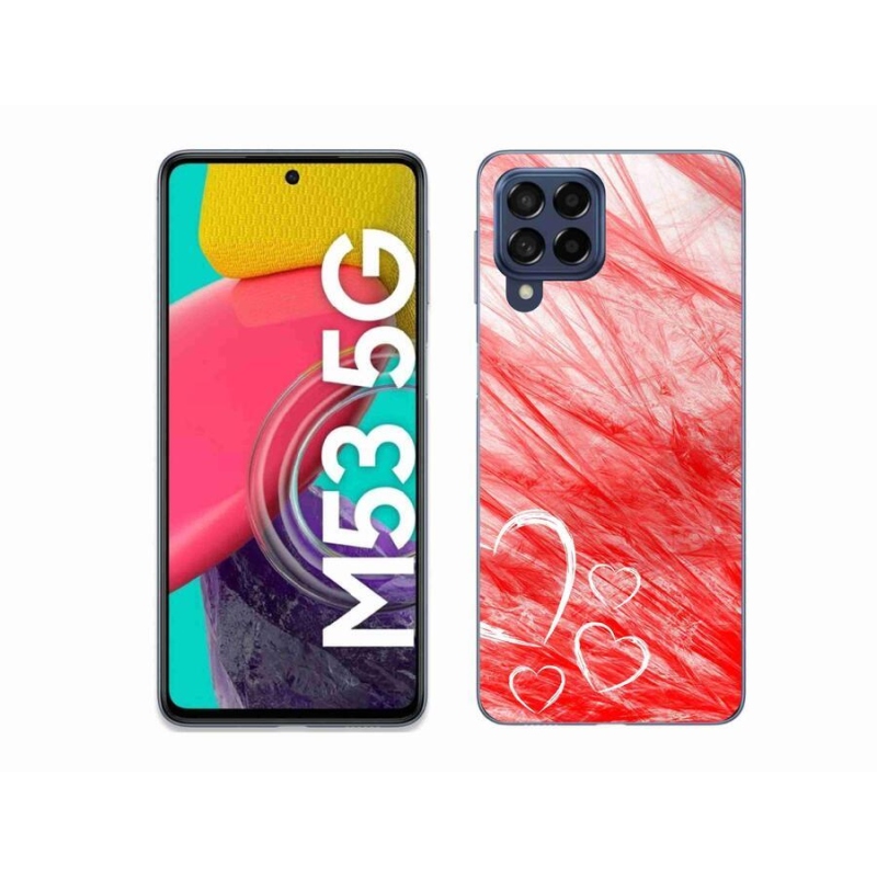 Gélový kryt mmCase na mobil Samsung Galaxy M53 5G - heart