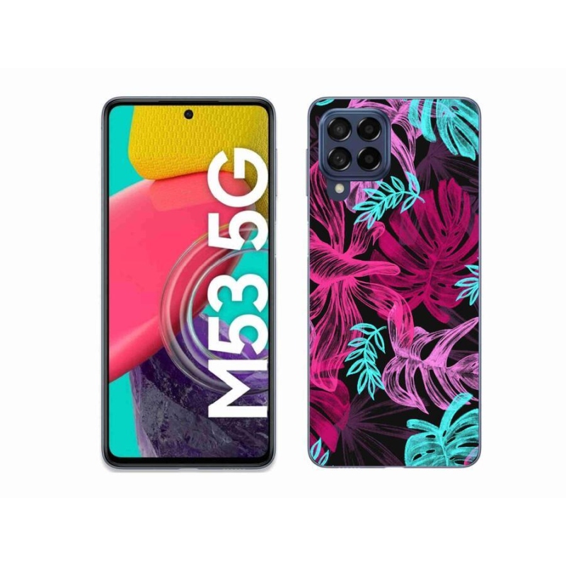 Gélový kryt mmCase na mobil Samsung Galaxy M53 5G - kvety 1