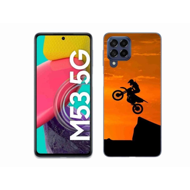 Gélový kryt mmCase na mobil Samsung Galaxy M53 5G - motocross