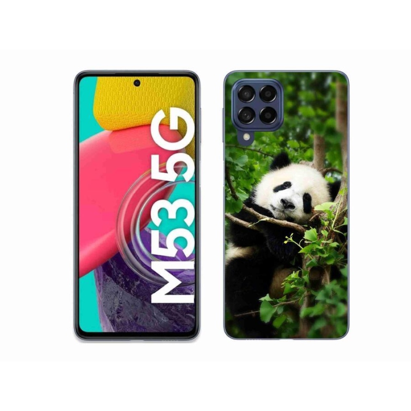 Gélový kryt mmCase na mobil Samsung Galaxy M53 5G - panda