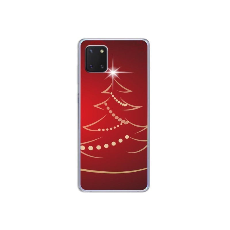 Gélový kryt mmCase na mobil Samsung Galaxy Note 10 Lite - kreslený vianočný stromček