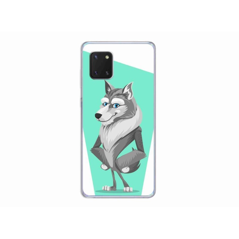 Gélový kryt mmCase na mobil Samsung Galaxy Note 10 Lite - kreslený vlk