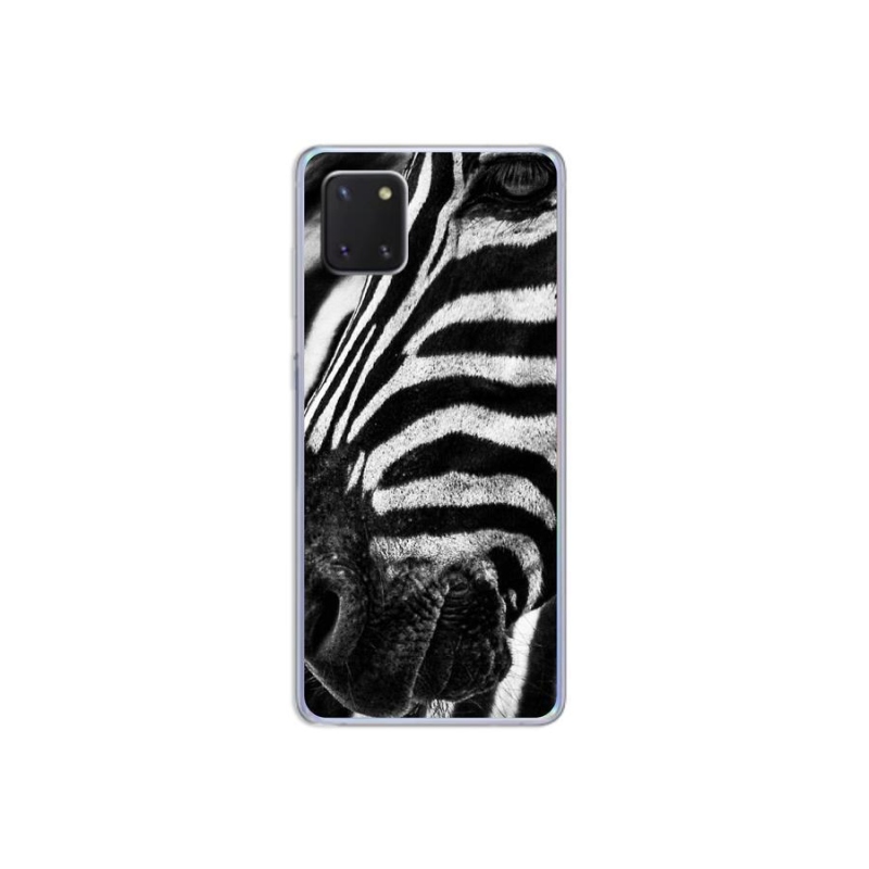 Gélový kryt mmCase na mobil Samsung Galaxy Note 10 Lite - zebra