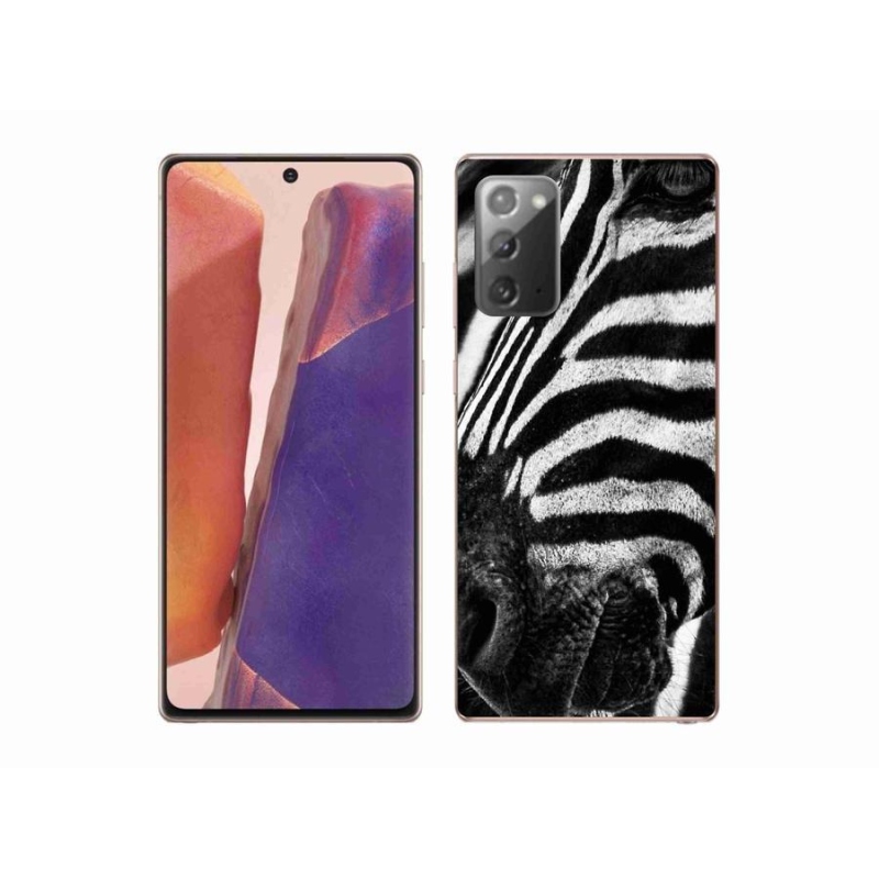 Gélový kryt mmCase na mobil Samsung Galaxy Note 20/Note 20 5G - zebra