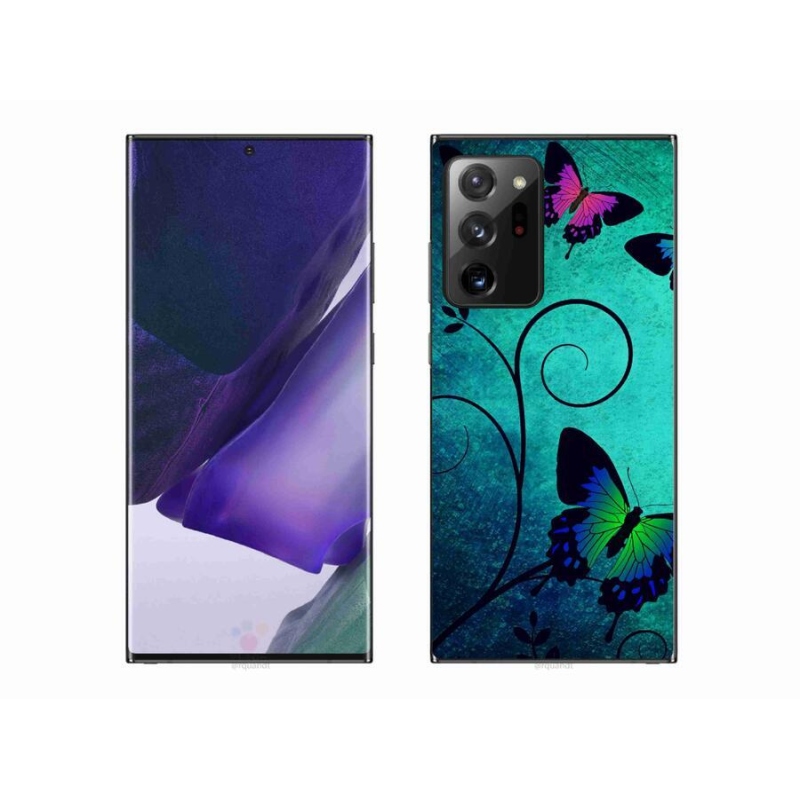 Gélový kryt mmCase na mobil Samsung Galaxy Note 20 Ultra - farební motýle