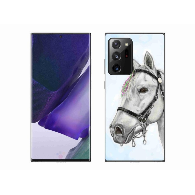 Gélový kryt mmCase na mobil Samsung Galaxy Note 20 Ultra - biely kôň 1