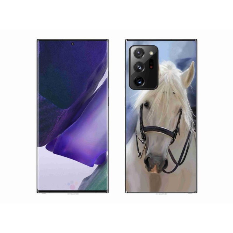 Gélový kryt mmCase na mobil Samsung Galaxy Note 20 Ultra - biely kôň