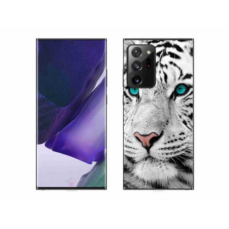 Gélový kryt mmCase na mobil Samsung Galaxy Note 20 Ultra - biely tiger