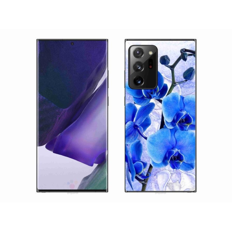 Gélový kryt mmCase na mobil Samsung Galaxy Note 20 Ultra - modré kvety