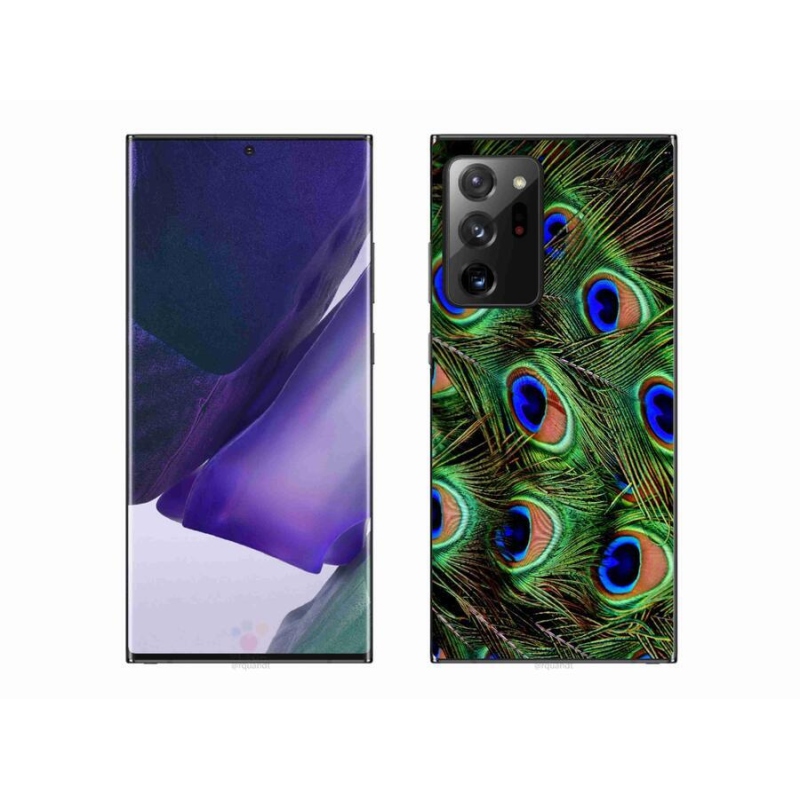 Gélový kryt mmCase na mobil Samsung Galaxy Note 20 Ultra - pávie perie