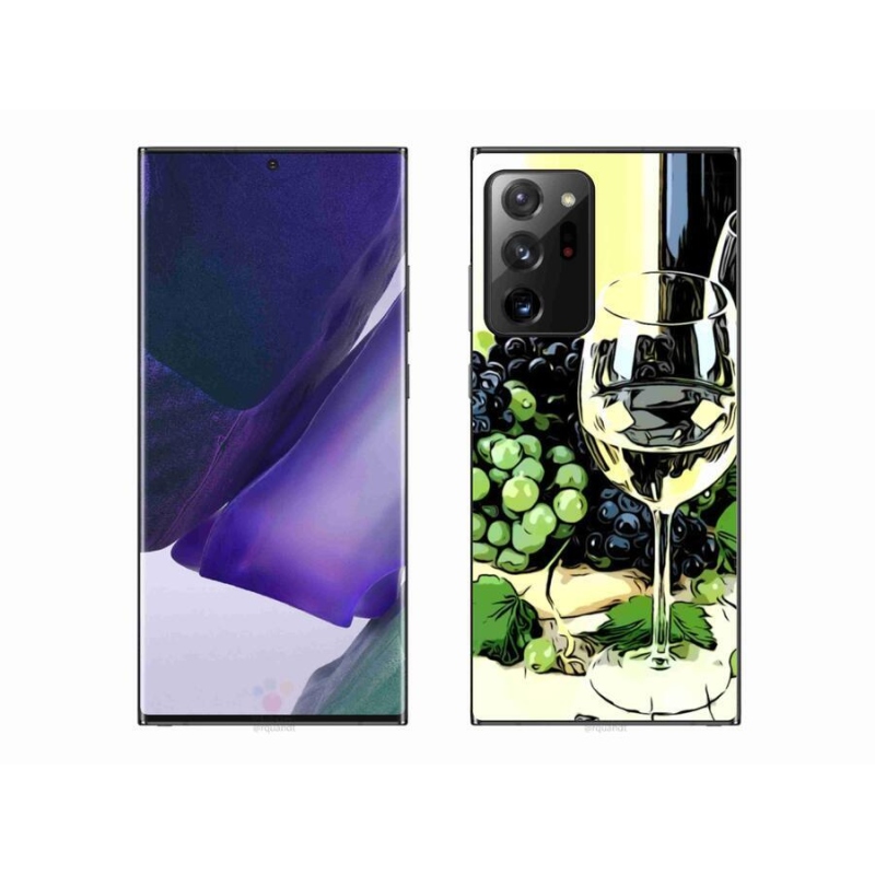Gélový kryt mmCase na mobil Samsung Galaxy Note 20 Ultra - pohár vína
