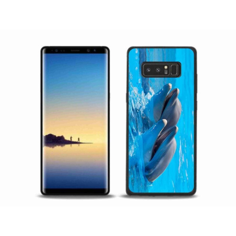 Gélový kryt mmCase na mobil Samsung Galaxy Note 8 - delfíny