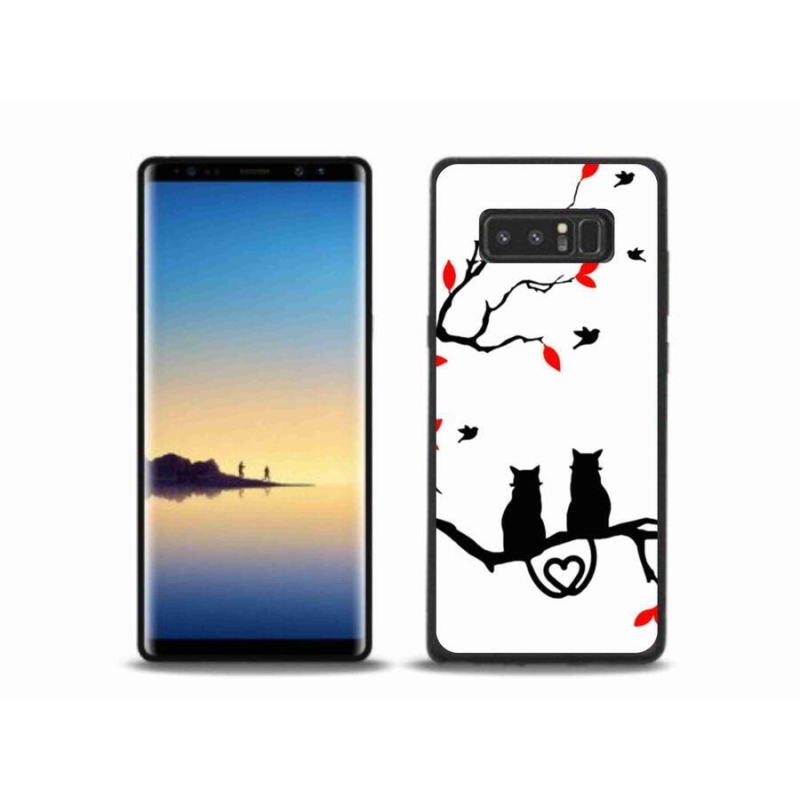 Gélový kryt mmCase na mobil Samsung Galaxy Note 8 - mačací láska