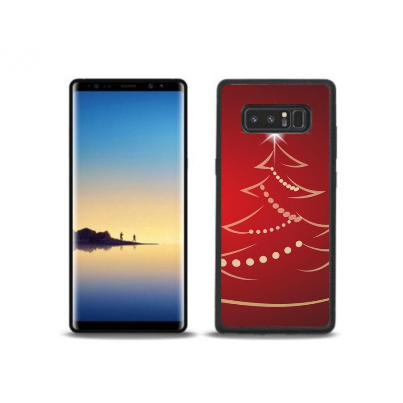 Gélový kryt mmCase na mobil Samsung Galaxy Note 8 - kreslený vianočný stromček