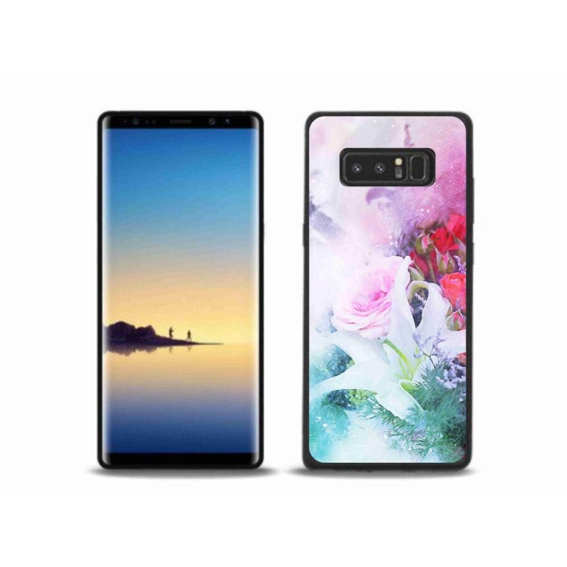 Gélový kryt mmCase na mobil Samsung Galaxy Note 8 - kvety 4