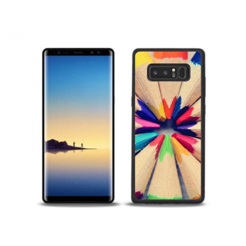 Gélový kryt mmCase na mobil Samsung Galaxy Note 8 - pastelky