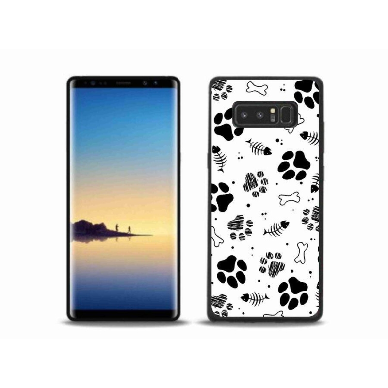 Gélový kryt mmCase na mobil Samsung Galaxy Note 8 - psie labky 1