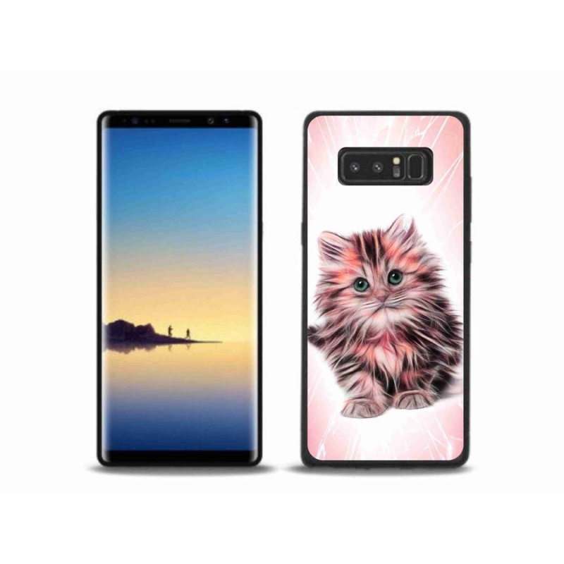 Gélový kryt mmCase na mobil Samsung Galaxy Note 8 - roztomilé mačiatko