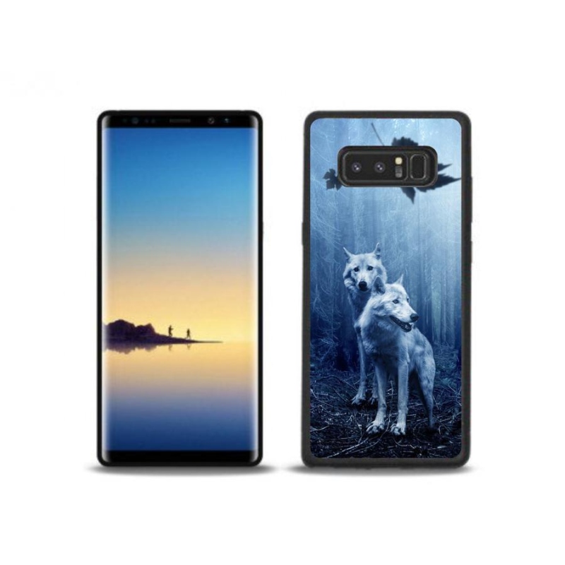 Gélový kryt mmCase na mobil Samsung Galaxy Note 8 - vlci v lese