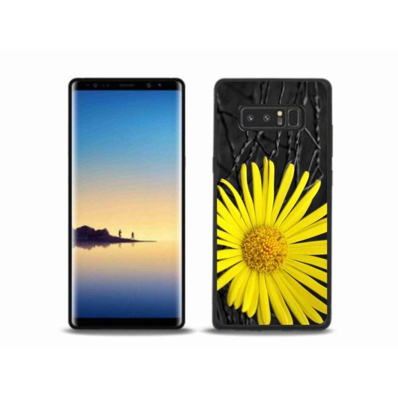 Gélový kryt mmCase na mobil Samsung Galaxy Note 8 - žltý kvet