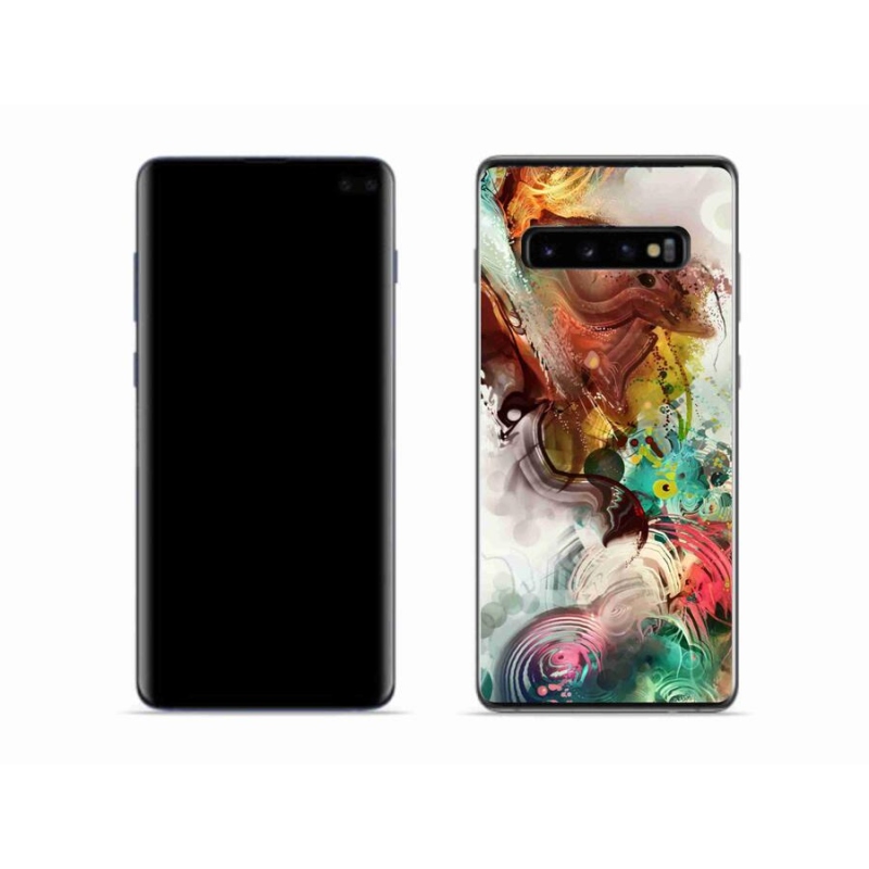 Gélový kryt mmCase na mobil Samsung Galaxy S10 - abstrakt 1