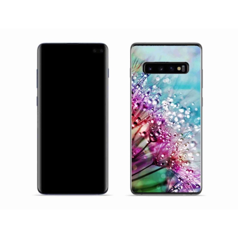 Gélový kryt mmCase na mobil Samsung Galaxy S10 - farebné kvety