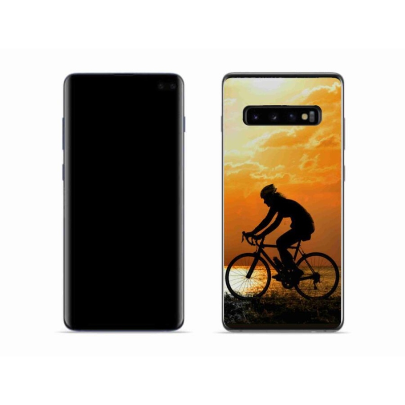 Gélový kryt mmCase na mobil Samsung Galaxy S10 - cyklovýlety