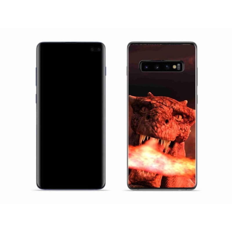 Gélový kryt mmCase na mobil Samsung Galaxy S10 - drak