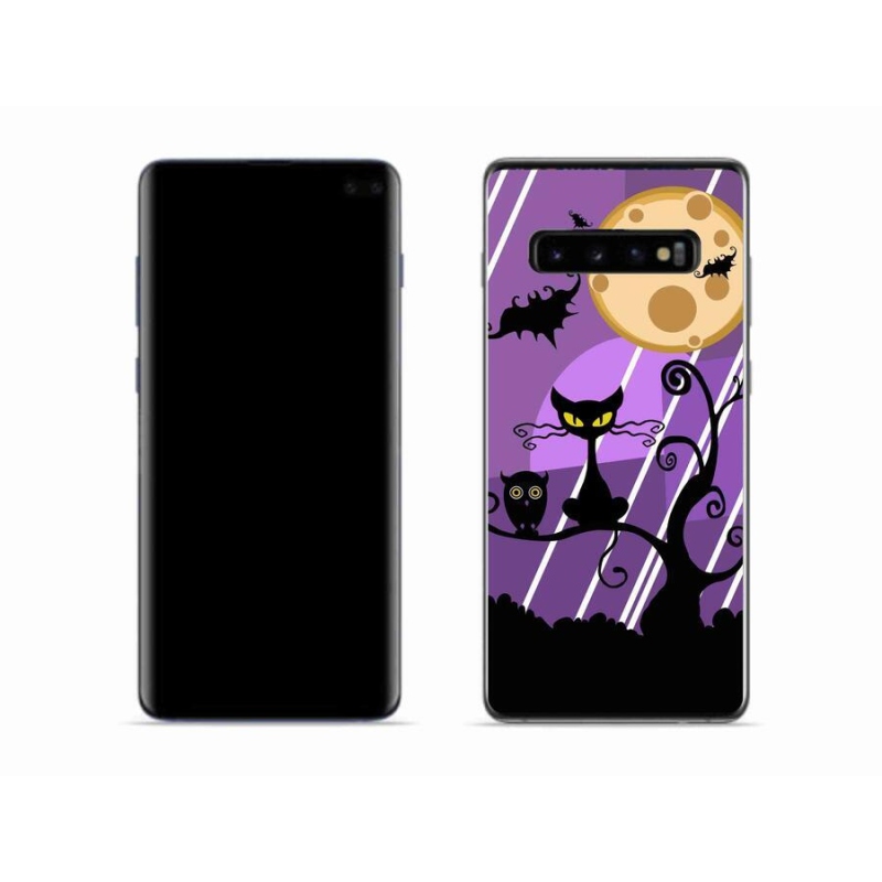 Gélový kryt mmCase na mobil Samsung Galaxy S10 - halloween