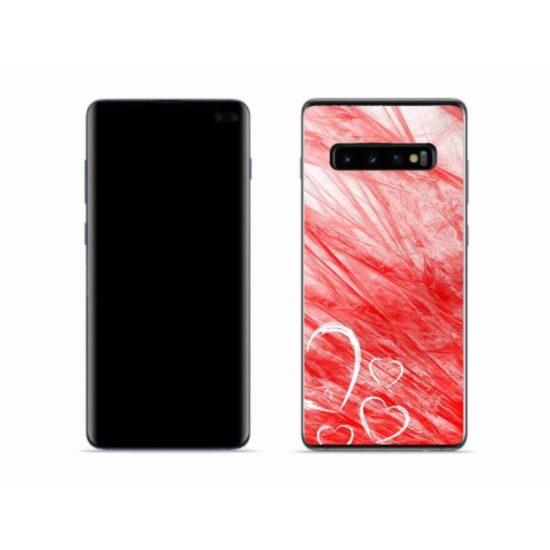 Gélový kryt mmCase na mobil Samsung Galaxy S10 - heart