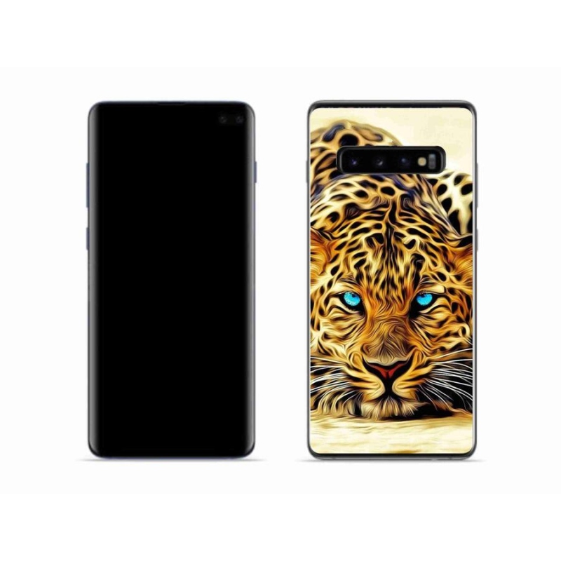 Gélový kryt mmCase na mobil Samsung Galaxy S10 - kreslený tiger